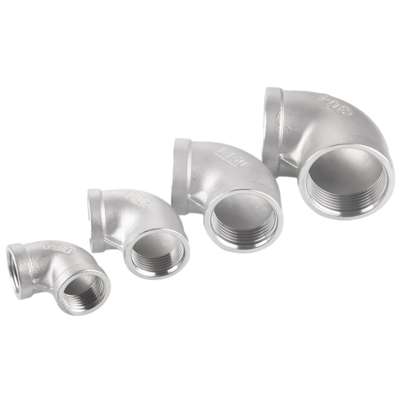 150# SS Pipe -Steckergewinde mit 90 ° Grad Ellbogen